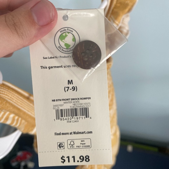 No Boundaries Mustard and White Striped Tank Top - Picture 3 of 3